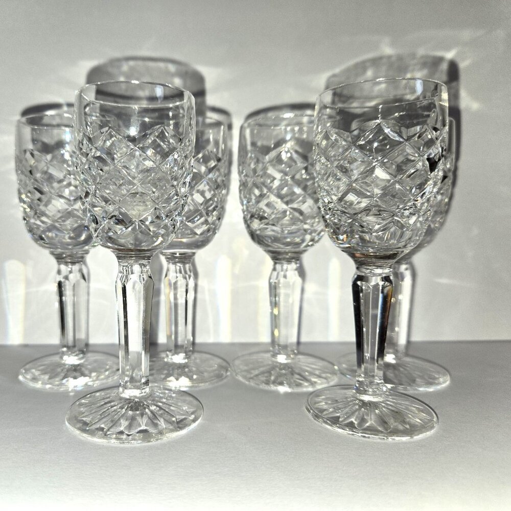 Set Of 6 Waterford Crystal Comeragh Liqueur/cordial Glasses